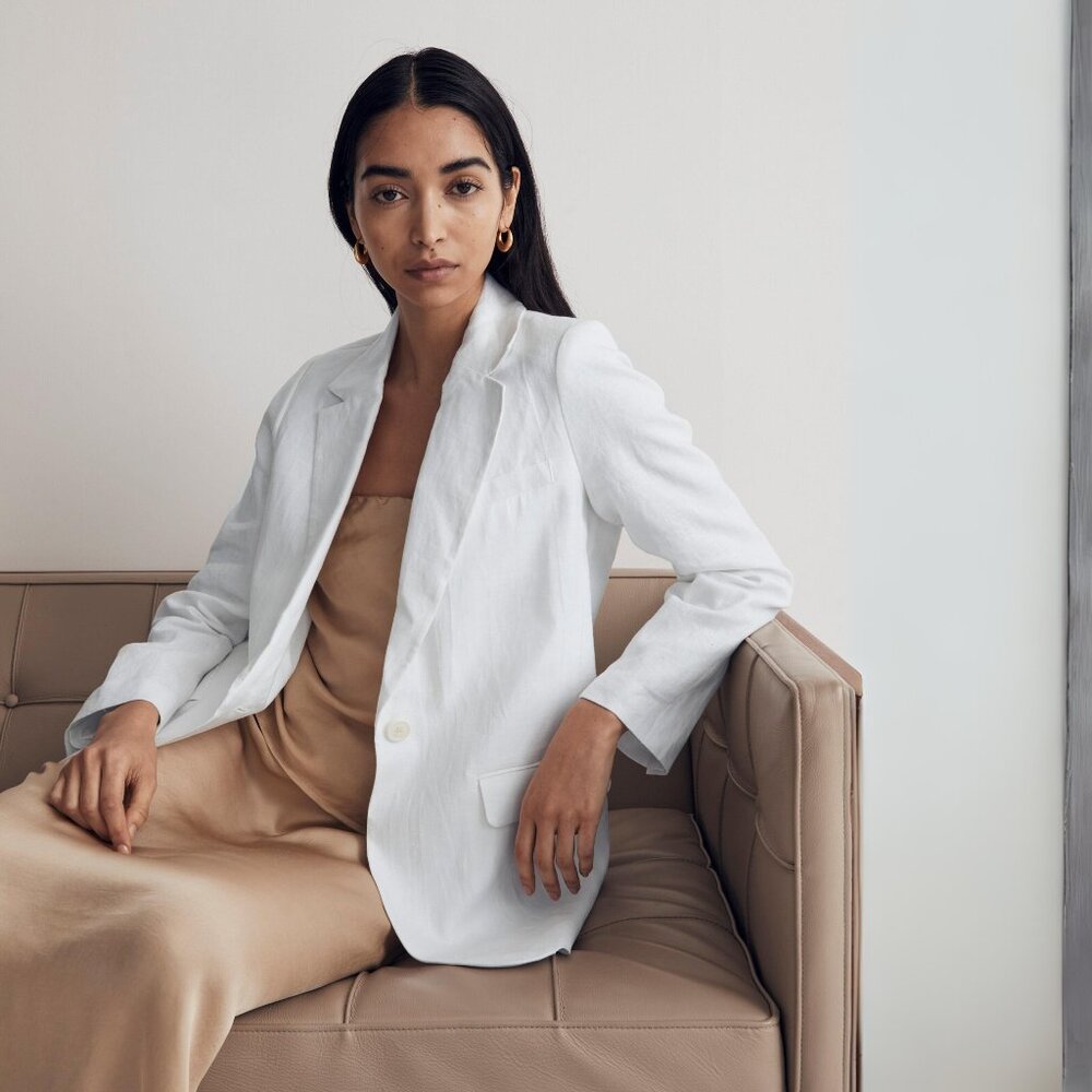 The Larsen Blazer in 100% Linen | Madewell NJ530